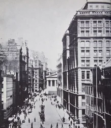 Broad Street, Blick Richtung Wall Street, New York, 1893